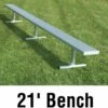 National Rec 21' PORTABLE Aluminum Team Player Bench