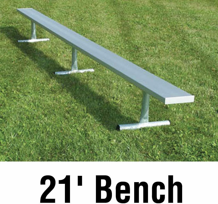 National Rec 21' PORTABLE Aluminum Team Player Bench 1 National Rec 21' PORTABLE Aluminum Team Player Bench
