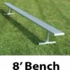 National Rec 8' PORTABLE Aluminum Team Player Bench