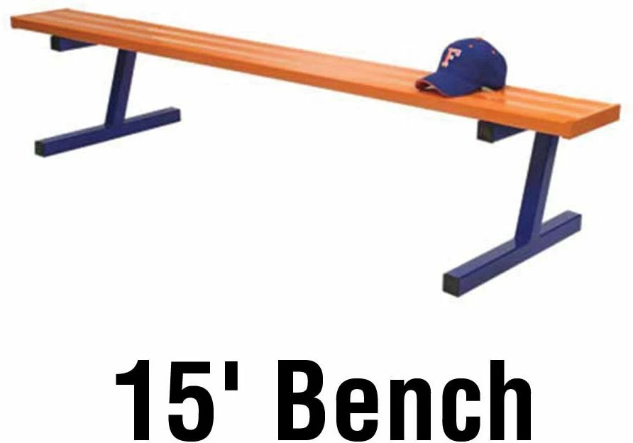 Jaypro 15' PORTABLE Aluminum Player Bench, Powder Coated, PB-15PC 1 Jaypro 15' PORTABLE Aluminum Player Bench, Powder Coated, PB-15PC