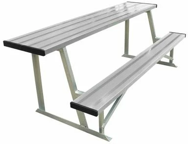 7.5' Portable Outdoor Aluminum Scorer's Table & Bench, BEST08