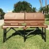 Port-A-Bench Folding Portable Bench Brown