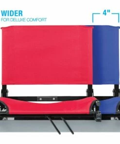 Stadium Chair Bleacher Seat (WSC2), DELUXE MODEL (4" wider) Navy -Deals Soccer Store a07 752 new wider