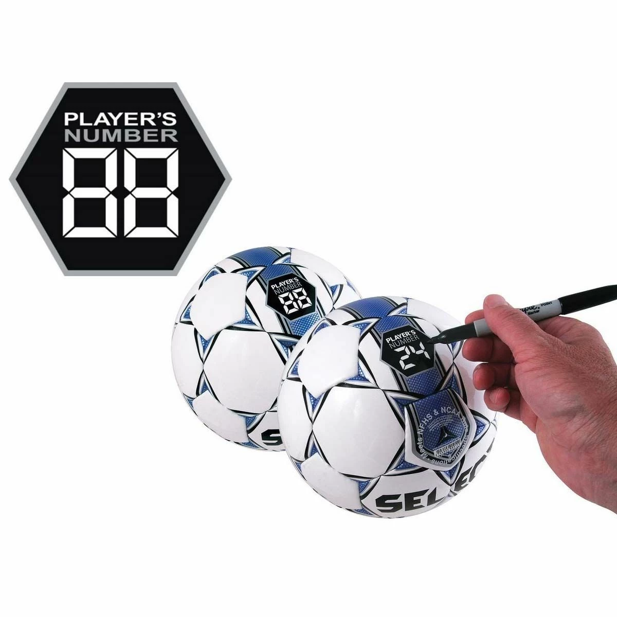 Select Club DB V20 Dual Bond Soccer Ball Blue 2 Select Club DB V20 Dual Bond Soccer Ball Blue - Image 2