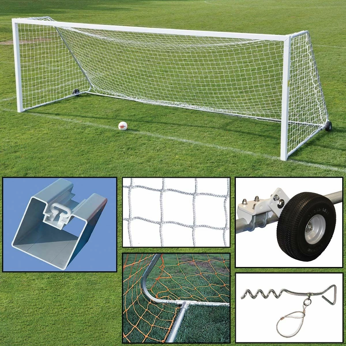 Jaypro 8'x24' Official Soccer Goal PACKAGE, SGP-760PKG 1 Jaypro 8'x24' Official Soccer Goal PACKAGE, SGP-760PKG