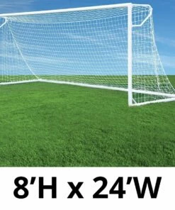 Jaypro 8'x24' Round Nova Club Goals, RCG-24S (pair)
