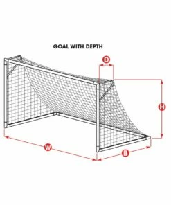 Kwik Goal 8'x24'x3'x4.5' Fusion 120 Soccer Net, 3mm, White, 3B5921 5 Kwik Goal 8'x24'x3'x4.5' Fusion 120 Soccer Net, 3mm, White, 3B5921 -Deals Soccer Store a11 551 02