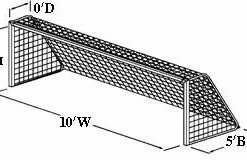 Kwik Goal 5'x10'x0'x5' Soccer Net, 2mm, BLUE, 3B342 -Deals Soccer Store a11 571a 16