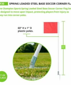 Champion SPRING LOADED Soccer Corner Flags, set of 4, SCF30 -Deals Soccer Store a11 723 new 01
