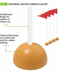 Champion Universal Soccer Corner Flags, set of 4, SCF40 -Deals Soccer Store a11 727 2