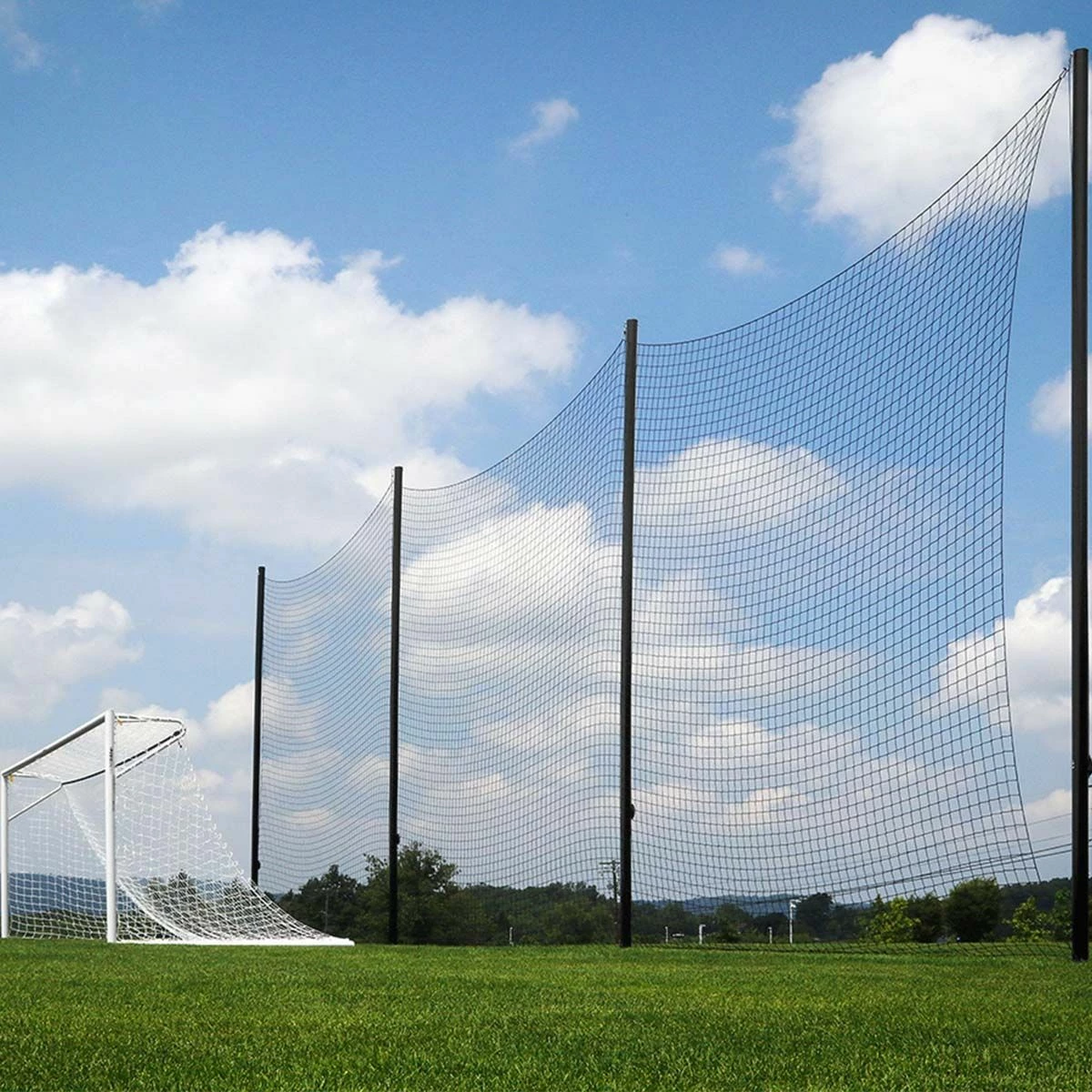 Kwik Goal 20'Hx65'L Soccer Backstop Netting System, 7B101 1 Kwik Goal 20'Hx65'L Soccer Backstop Netting System, 7B101