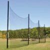 Jaypro 15'Hx65'L Lacrosse/Multi-Sport Ball Stop Barrier Netting System, FNMB-65