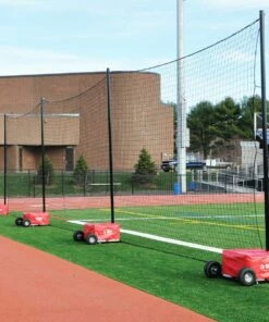 Jaypro 12'Hx60'L Portable Field Backstop Netting System, PFN-1260PKG