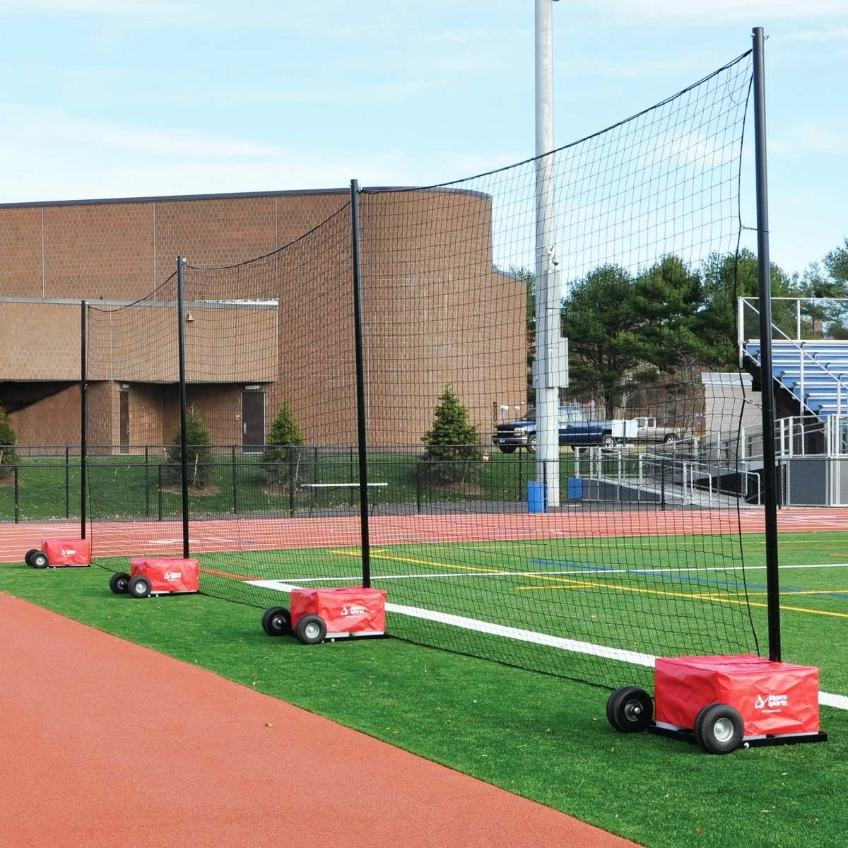 Jaypro 12'Hx60'L Portable Field Backstop Netting System, PFN-1260PKG 1 Jaypro 12'Hx60'L Portable Field Backstop Netting System, PFN-1260PKG