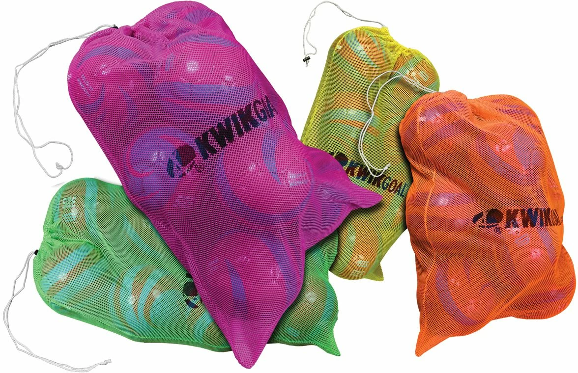 Kwik Goal Hi-Vis Mesh Soccer Equipment Bag, 5B12, 24"Wx36"L Green 1 Kwik Goal Hi-Vis Mesh Soccer Equipment Bag, 5B12, 24"Wx36"L Green
