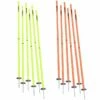 Kwik Goal Set of 6 Soccer Coaching Sticks 2 Go Hi-Vis Green
