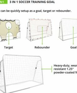 Champion 3-in-1 4'x6' Soccer Training Goal -Deals Soccer Store a12 031 5