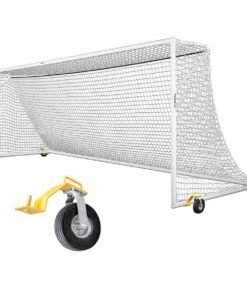 Kwik Goal 8'x24' Deluxe European Club Soccer Goal w/ Swivel Wheels, 2B3006SW