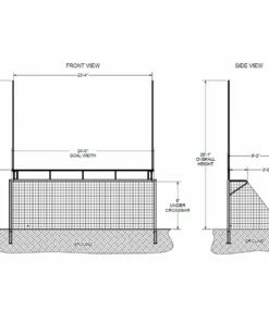 Kwik Goal Combination Official Football/Soccer Goal -Deals Soccer Store a12 565 diagram