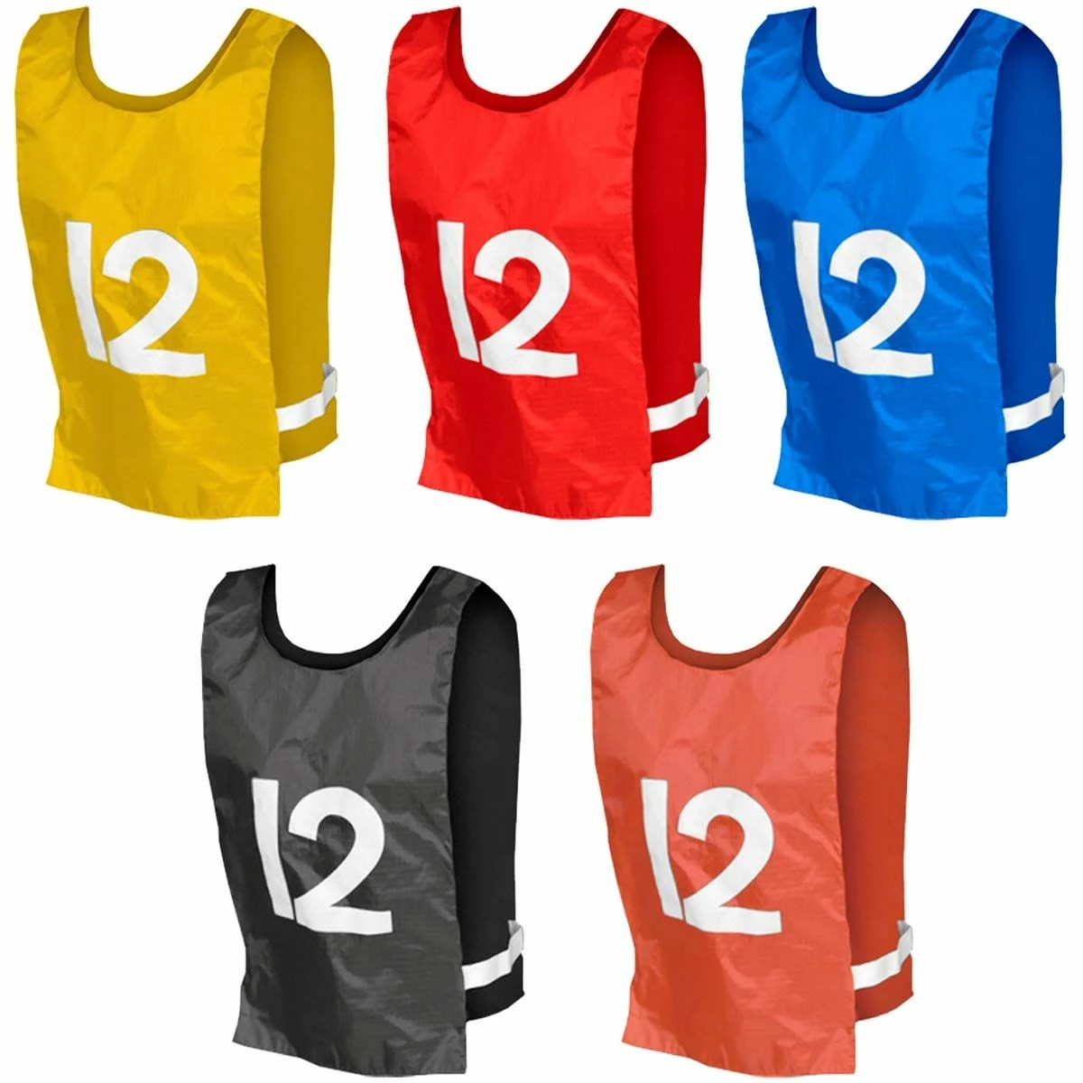 Champro ADULT Numbered 1-12 Scrimmage Vests Scarlet 2 Champro ADULT Numbered 1-12 Scrimmage Vests Scarlet - Image 2