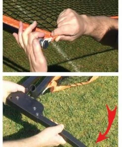 BOWNET BowBarrier Barrier Sports Net, 21' 6"W x 11' 6"H -Deals Soccer Store a63 343setup 16