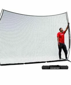 POWERNET 9'Hx12'W Portable Barrier Sport Net Navy