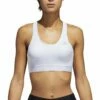 Adidas Alphaskin Sports Bra White