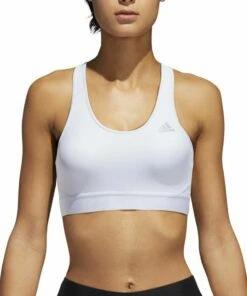 Adidas Alphaskin Sports Bra White