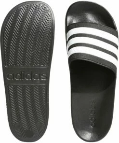 Adidas Adilette Cloudfoam Slides Black -Deals Soccer Store a80 800 blk 2