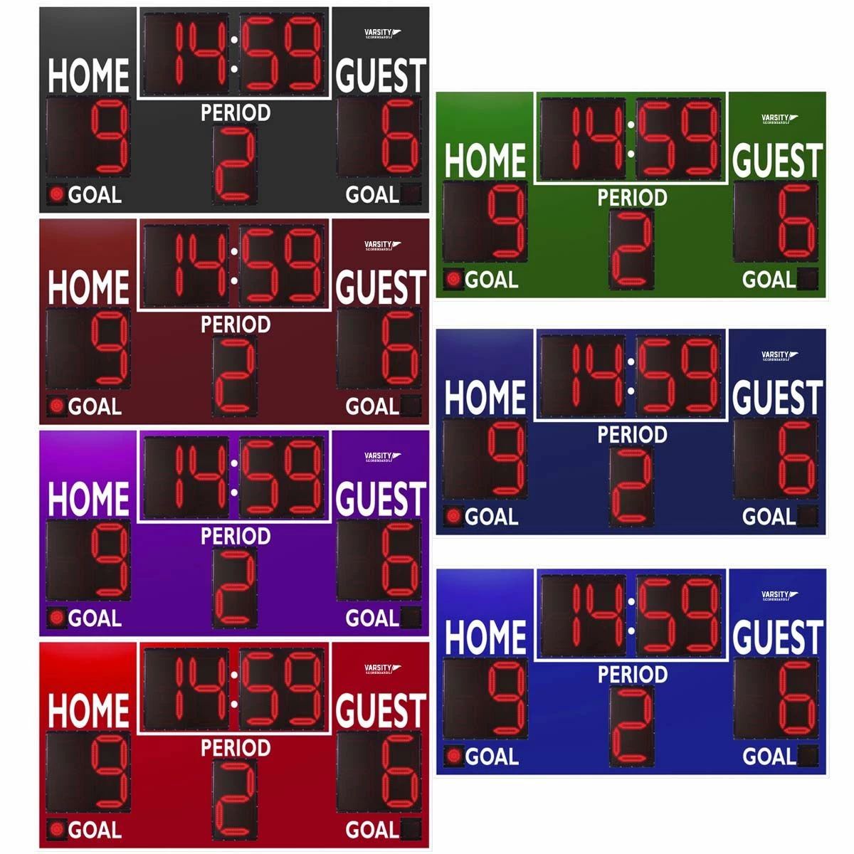 Varsity Scoreboards 3430 Soccer / Multi-Sport Scoreboard, 8'W x 4'H 3 Varsity Scoreboards 3430 Soccer / Multi-Sport Scoreboard, 8'W x 4'H - Image 3