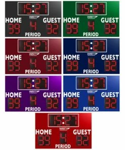 Varsity Scoreboards 3450 Soccer / Multi-Sport Scoreboard, 8'W x 6'H -Deals Soccer Store a91 168 new 21 colors