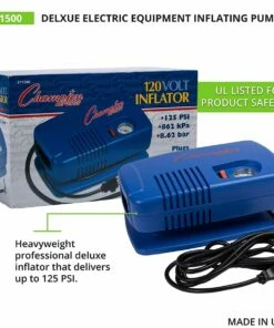 Champion Heavy Duty Electric Ball Inflator Pump, EP1500 -Deals Soccer Store a94 104 new 04